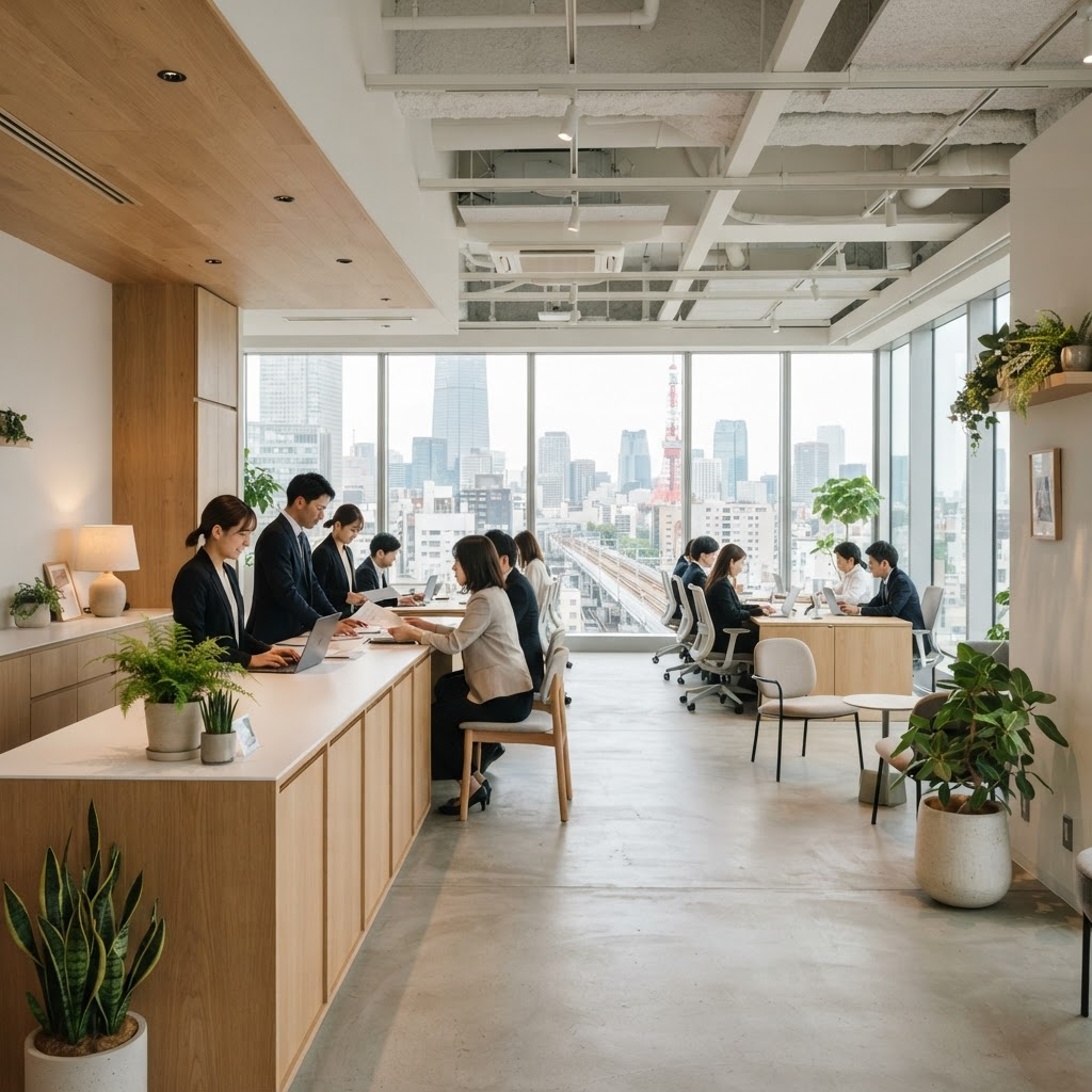 渋谷本社のエントランス